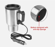 12V Car Kettle 450 ML Stainless Steel Car Electric Kettle Coffee Tea