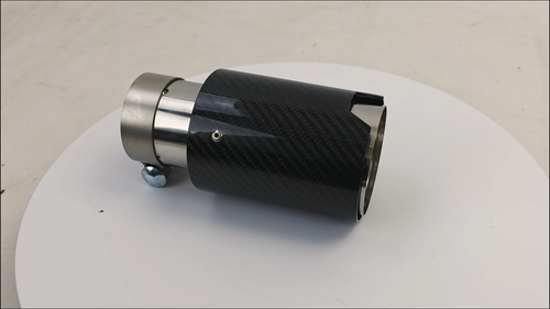 90mm Auspuff Endrohr Carbon mit Absorber für 1er BMW E81 E82 E87 E88 2004-2013 - Video 1 von 1