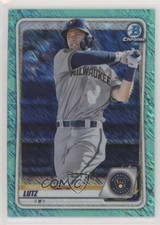 2020 Bowman Chrome Prospects Aqua Shimmer Refractor 105/125 Tristen Lutz s3g