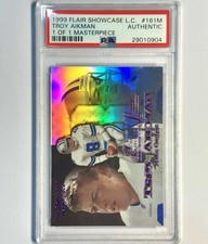 1999 Flair showcase Legacy collection Masterpiece Troy Aikman 1/1 PSA 1 of 1 HOF