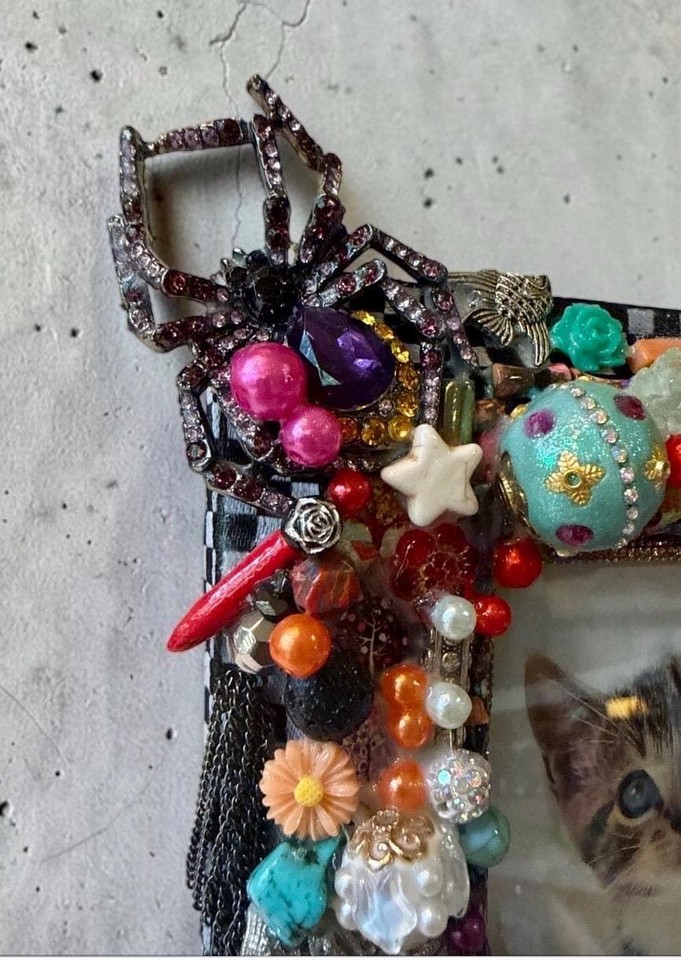 Beautiful Mayhem Beaded Picture Frame, Colorful 4x6 Photo Frame ...