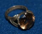 Vintage ring sterling silver 925 6.5 Grams Smoky Quartz Taxco Mexico
