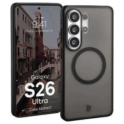 Handyhülle für Galaxy S26 Ultra Bizon Case Cover Schutzhülle Etui Hülle Schwarz