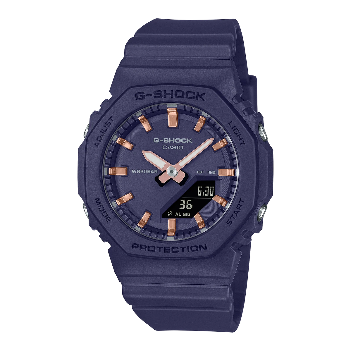 Casio G-Shock GM-S2110-7A6ER Orologio Uomo Quarzo Sportivo - Bianco Con Dettagli Rosa, Analogico-Digitale, 20 ATM, Cronometro E Sveglia - 6