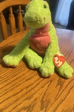 Ty Pluffies ❤️ STOMPS THE DINOSAUR 9" Stuffed Plush NEW MWMT's