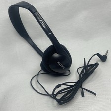 Vintage OEM Sony MDR-101 Walkman Headphones Wired Black Tested Works Fresh Foam
