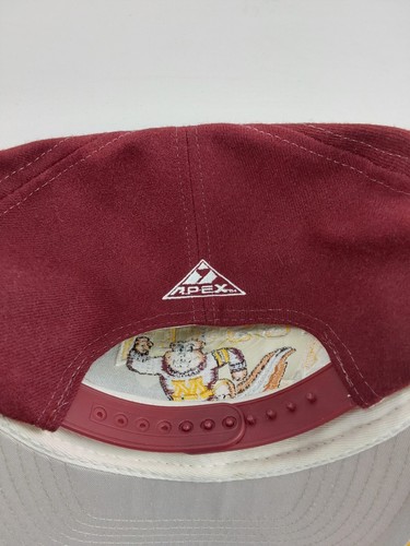 Vintage Minnesota Gophers APEX ONE Embroidered Snapback Hat - Picture 5 of 13