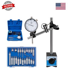 Dial Indicator with Magnetic Base, 0-1" 0.001" Precision Dial Indicator Set,...