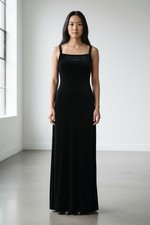 My Michelle 90s Style Faux Velvet Long Slip Dress Size M