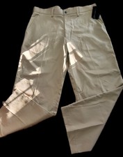 NWT Chaps Ralph Lauren Chino Pants Men's Ivory Straight Fit Khaki Size 36/29