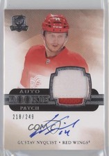 2011-12 Upper Deck The Cup Rookie 218/249 Gustav Nyquist #116 Patch Auto g0y