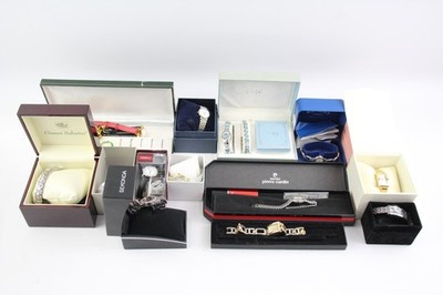 15 x Damen verschiedene Box Uhren Quarz Rotary Timex etc. - UNGETESTET