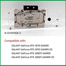 Granzon GPU Water Block For GALAX GeForce RTX 3070/3060Ti GAMER OC N-GY3070GR-X