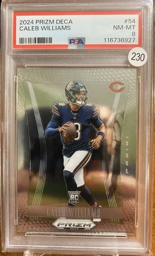 2024 Panini Prizm Deca Caleb Williams #54 (RC) PSA 8