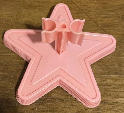 Vintage Superstar Barbie Pink Plastic Star Stand Base Original Mattel ‘76,Taiwan