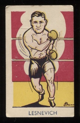 Trade Card, A&J Donaldson, Sportfavoriten, 1953, Boxen, Gus Lesnevich, #270