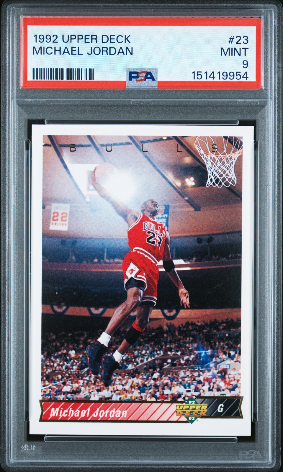 1992 UD #23 MICHAEL JORDAN PSA 9