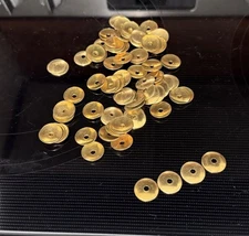 3/4 in. Brass Round Mirror Rosette Lot