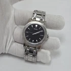 Vintage Seiko Quartz Watch V732-0K30 Men Silver Black Dial Date Slim New Battery