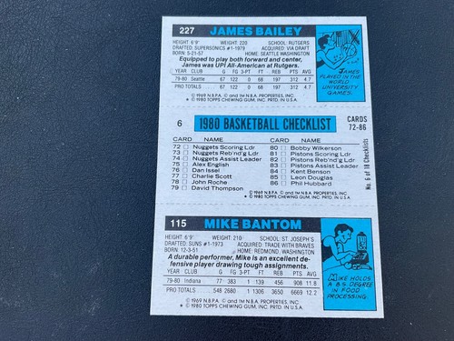1980-81 TOPPS BASKETBALL STARS PICK CARDS YOU WANT NM-MINT - Picture 177 of 311