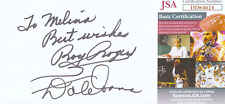 ROY ROGERS & DALE EVANS Signed Autograph 4x6 Card JSA COA Roy Rogers Show ROY ROGERS & DALE EVANS Signed Autograph 4x6 Card JSA COA Roy Rogers Show