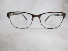 Kay Unger Eyeglasses Frame K183 Women's Brown Metal Cat Eye Full Rim 53-15-140