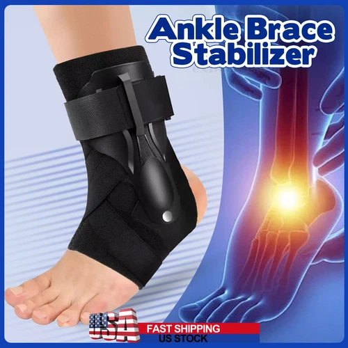 Ankle Brace Support Foot Stabilizer for Plantar Fasciitis Sprain Pain Relief - Picture 1 of 13