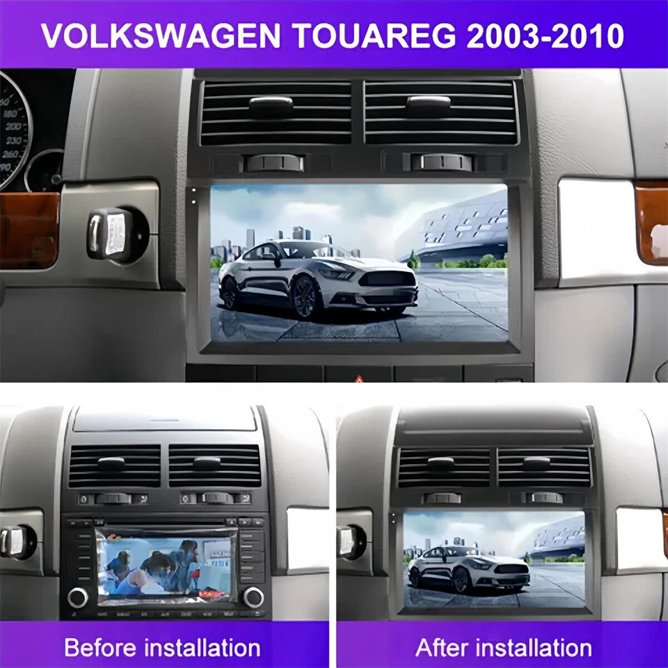 Android&Fit for Apple Carplay Radio for Volkswagen Touareg 2003-2010 - Image 3 of 4