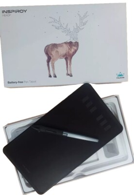 Huion H640P Digital Drawing Tablet and Battery Stylus Pen