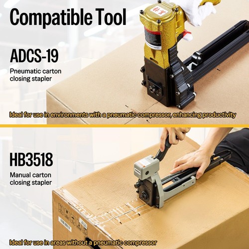 meite Carton Closing Staples 16GA 1-3/8" Crown for Cardboard Closer Packaging - Afbeelding 7 van 32