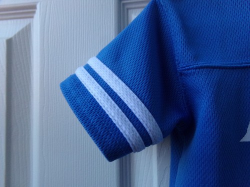 FLAWS Boys DETROIT LIONS NFL BLUE WHITE LOGO JERSEY STYLE Mesh Shirt Size 3T - Picture 8 of 20