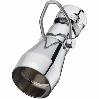 Homepointe 228620 Water-Saver Showerhead, Fixed-Mount, Chrome-Plated Brass