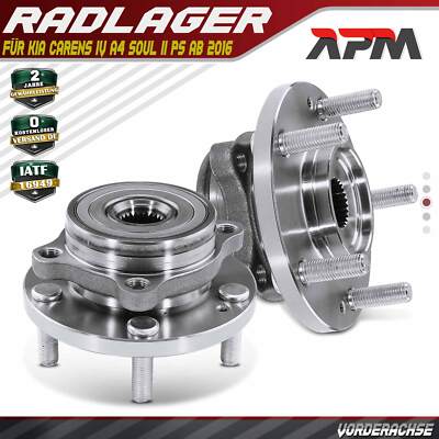2x Radnabe Radlagersatz Vorderachse mit ABS-Sensor für KIA Carens IV A4 Soul II