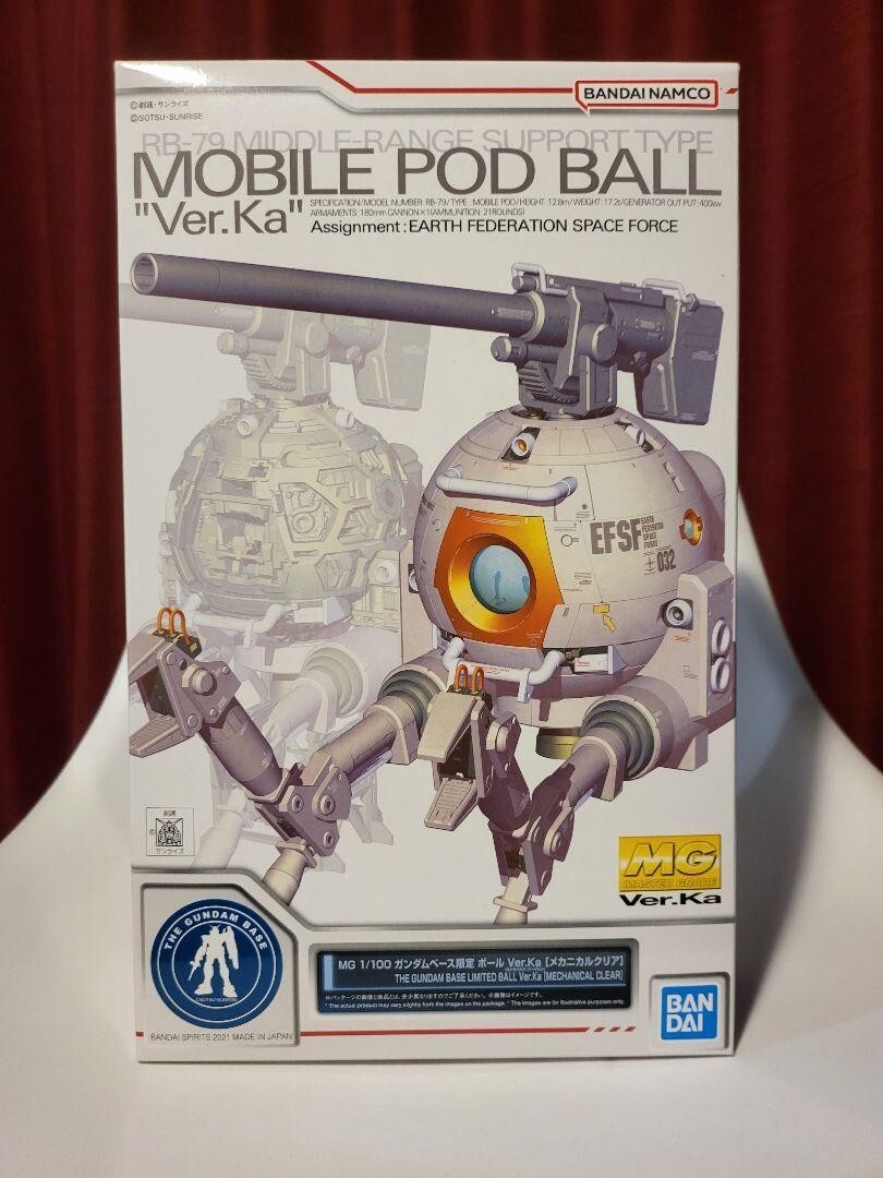 Pod Ball Ver.Ka Mechanical Clear Gundam Base Limited Mobile Suit  