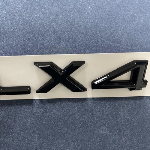 Gloss Black For LX470 LX 470 Car Rear Trunk Lid Letter Badge Emblem Sticker New - Picture 3 of 4