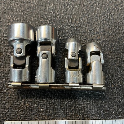 4 pc PROTO PROFESSIONAL Swivel Socket Set 3/8  Drive 7/16'' 5/8'' 3/4'' 10mm 5273-9