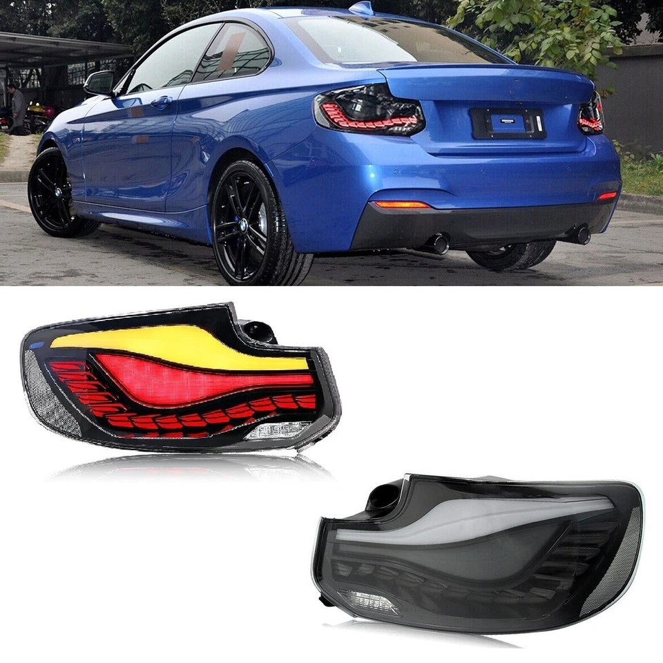 Luz trasera LED GTS ahumada izquierda+derecha para BMW Serie 2 2014-2021 F22 F23 F87 228i 230i Foto 2 de 4