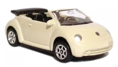 Welly VW New Beetle Convertible Cream 1:60 1:64 Paint Damage US