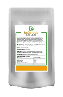 500 g | Xylitol | Xylit | Buxtrade | Süßstoff | Birkenzucker