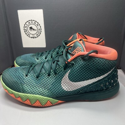 Nike Kyrie 1 Flytrap Green Orange 705277-313 Men Size 11.5 Preowned RARE