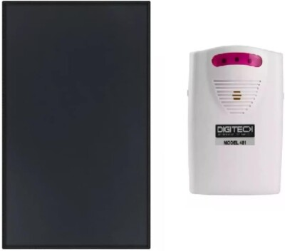 #ad Digiteck Tech Wireless Pressure Mat Doorbell amp; Alarm Systems White amp; Black $59.99