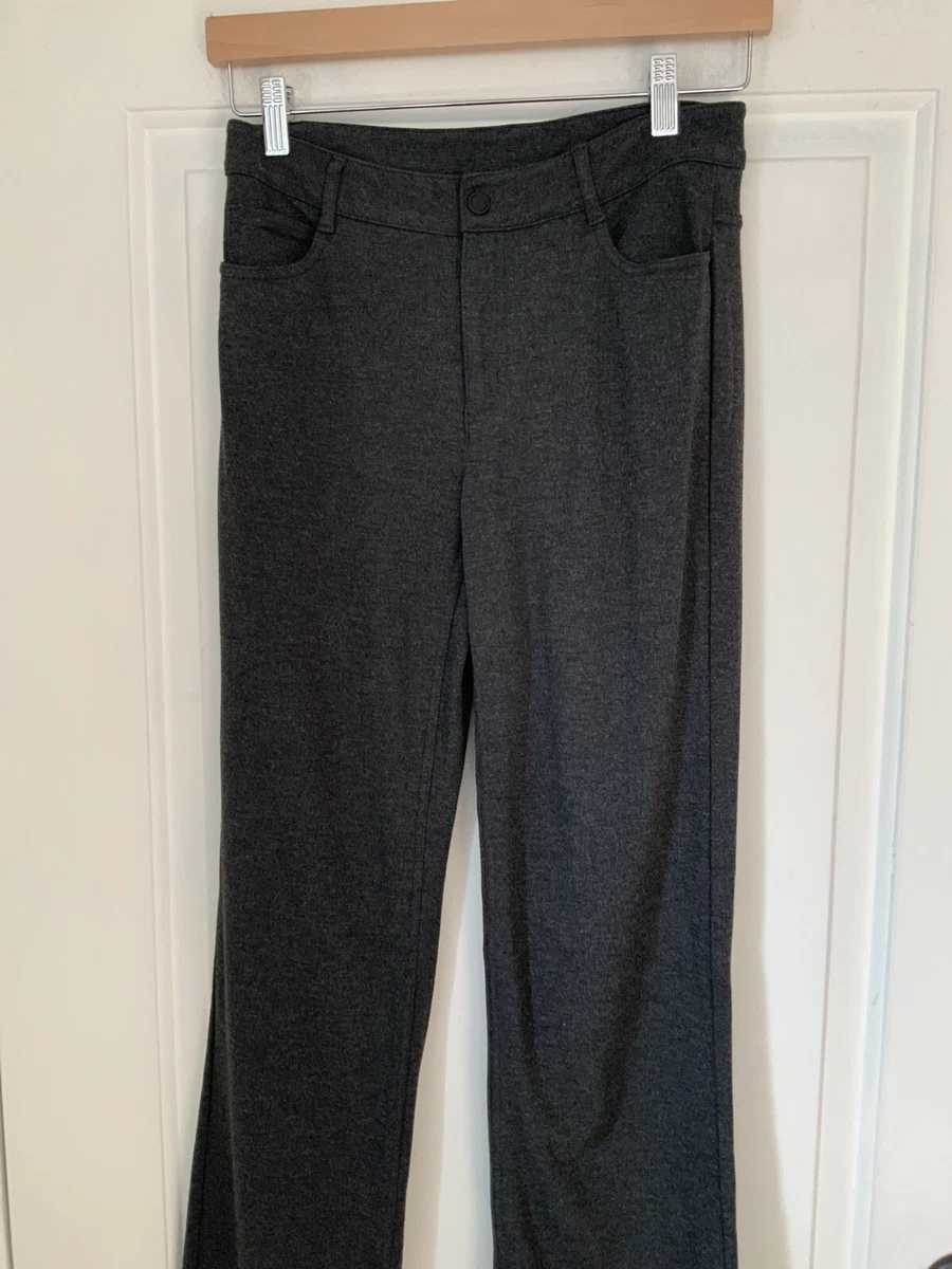 Athleta Womens Ponte Knit Skinny Pants Size 4 Dark Gray Heather Pockets  Stretch