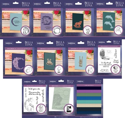 Sheena Douglass - Bella Luna Kollektion - Stempel, Stanzformen, Prägepapier Oder