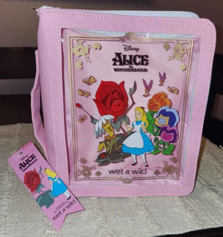 Disney Alice In Wonderland Wet N Wild Makeup Bag NEW