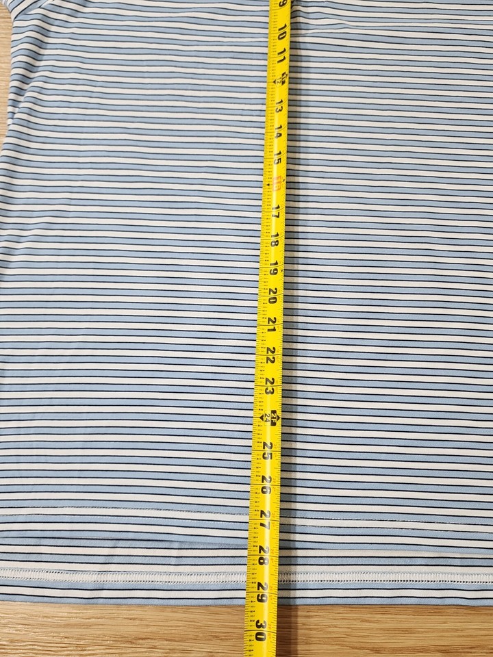 Polo Ralph Lauren Knit Polo Shirt Mens L Striped Short Sleeve Preppy RN