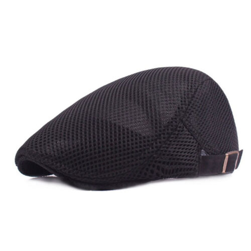 Summer Men Breathable Mesh Ivy Cap Beret Newsboy Hat Gatsby Cap Cabbie Flatcap │ - Picture 28 of 44