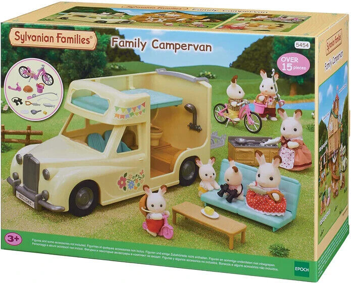 Sylvanian Families Family Campervan (5454) - Sleeps Up To Seven With 19-Piece Kitchen And Accessories - Board Game - Image 6