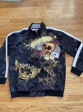 Ecko Unltd  Skull Zip Streetwear Track Jacket...