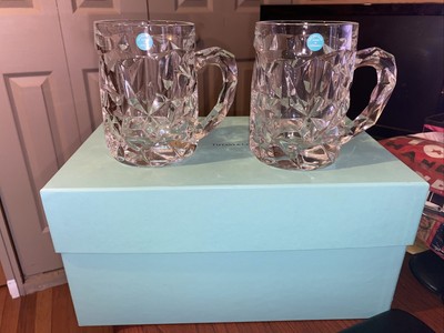 tiffany crystal beer mug