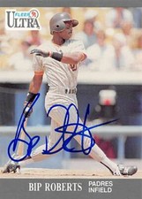 Bip Roberts autographed Baseball Card San Diego Padres, FT 1991 Fleer Ultra #310